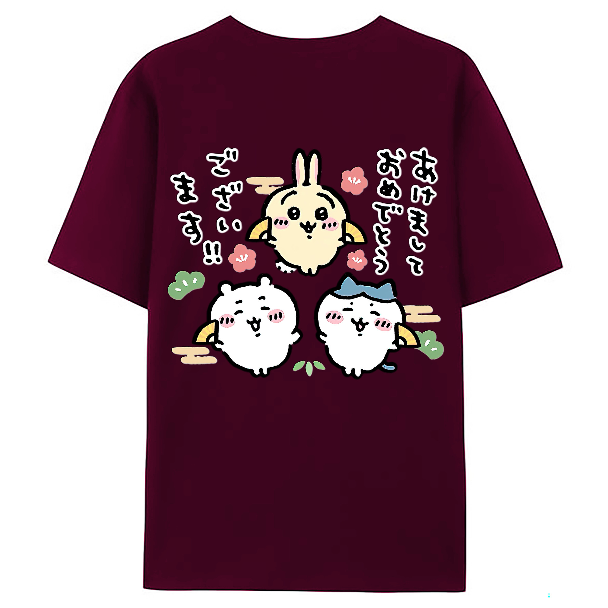 （画像用） ちいかわ ちいかわ Chii-kawa chiikawa レディース半袖Tシャツ(バックプリント)